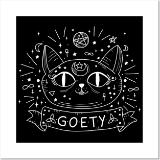 Gothic cat Posters and Art